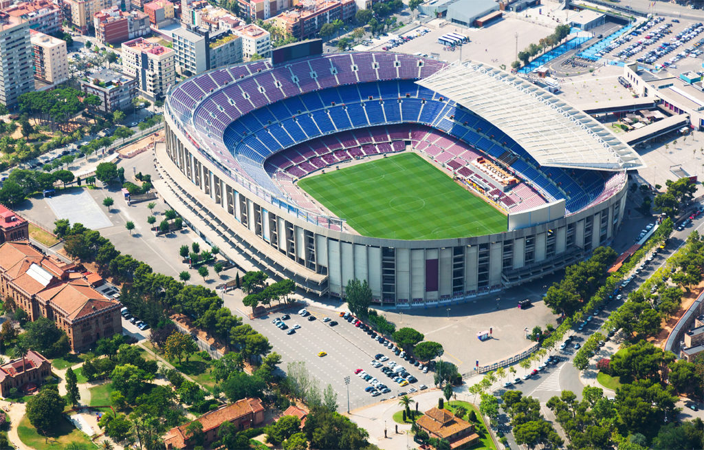 Aerial Image Barcelona Football Club