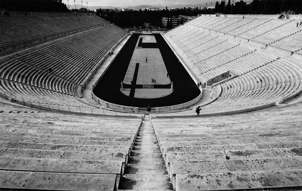 black white football ground